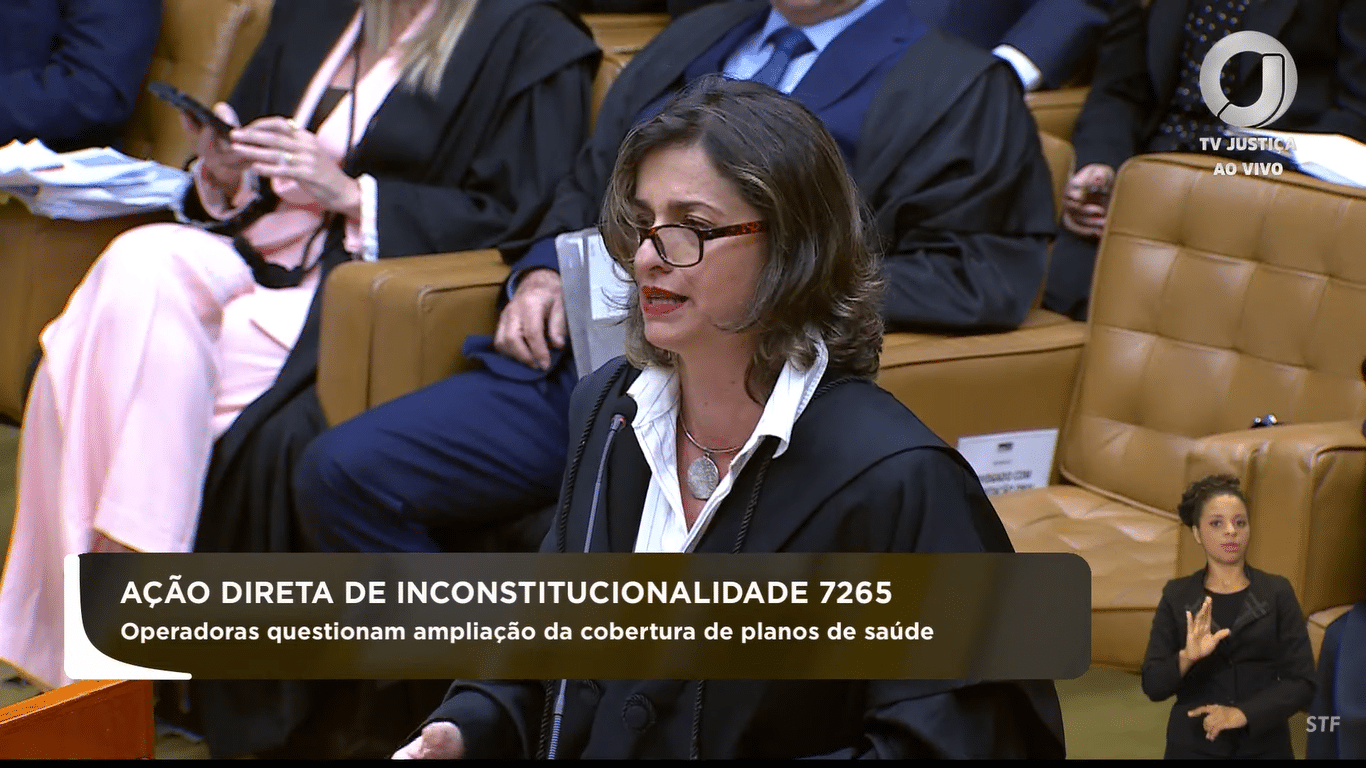 Margarete Brito, diretora da APEPI, participa de julgamento do STF contra lóbi dos planos de saúde pelo Rol Taxativo